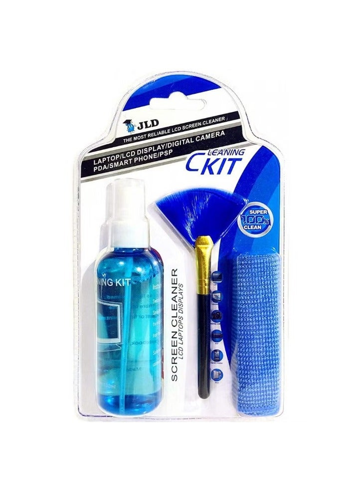 JLD LCD Screen Cleaner Kit for iPhone 17, Mobile, Laptop, TV & Monitor – Electronic Screen Cleaning Spray with Brush, Anti-Static, Streak-Free, Safe for LED LCD OLED 3-in-1 Screen Cleaner 100ml - Image 1